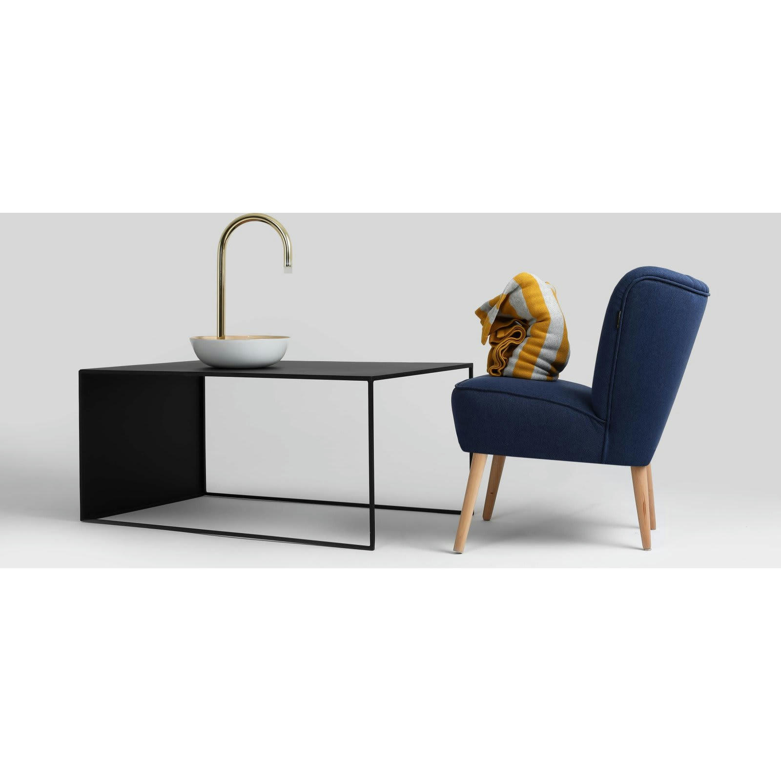 2WALL - Table basse Métal Noir