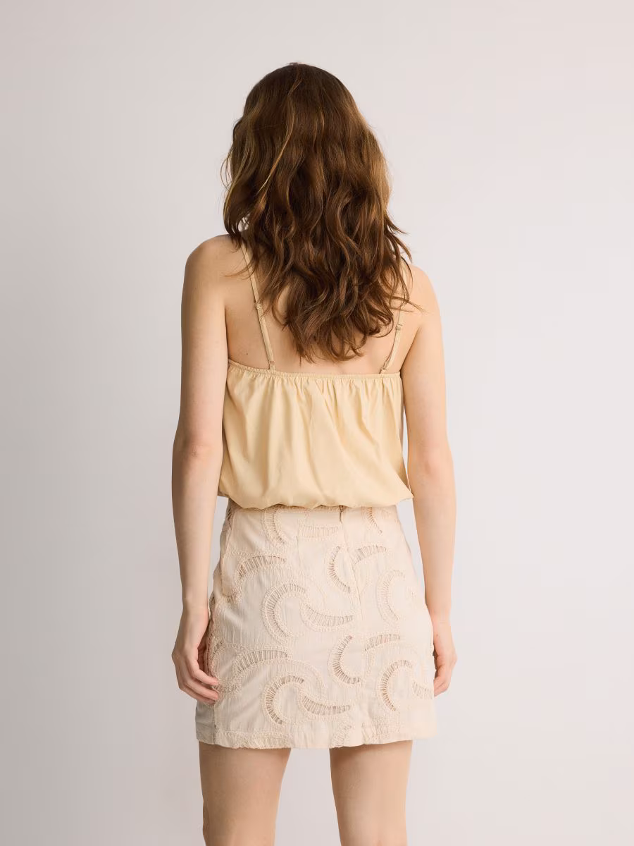 Skirt With Broderie Anglaise Detailing