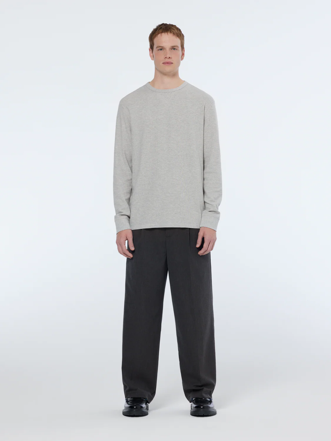 Regular Fit Waffle Long Sleeve T-Shirt