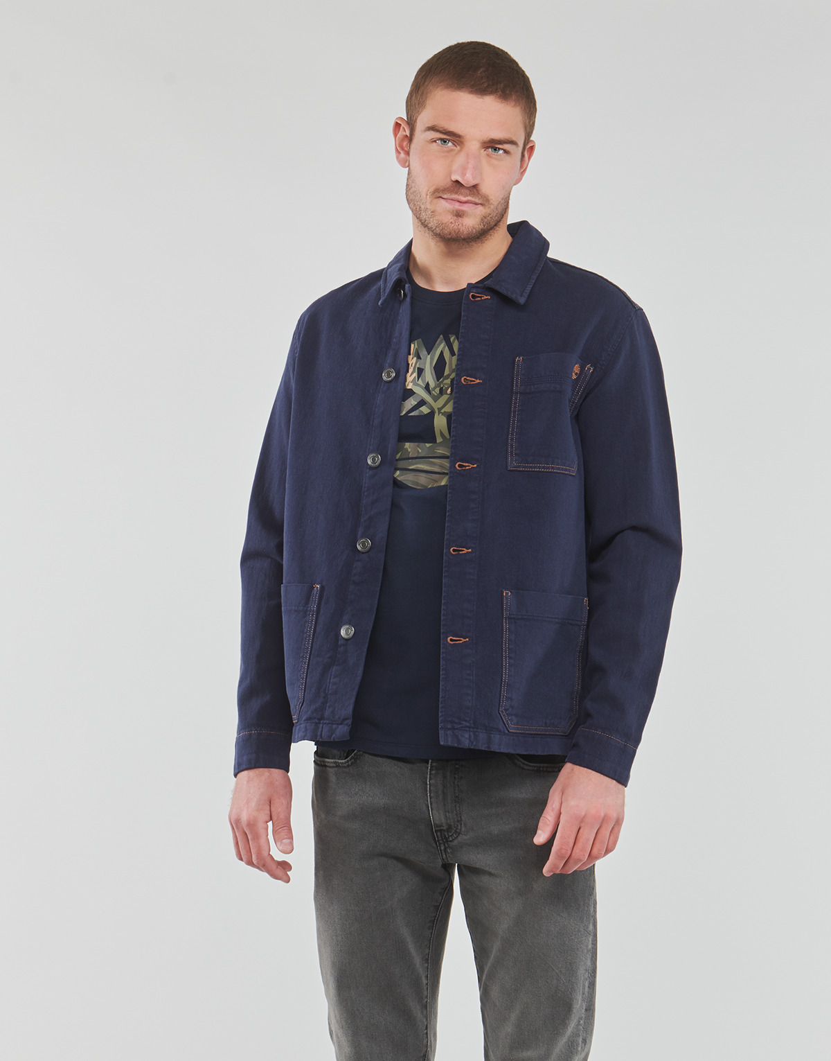 Timberland - Work For The Future - Cotton Hemp Denim Chore Jacket - Denim