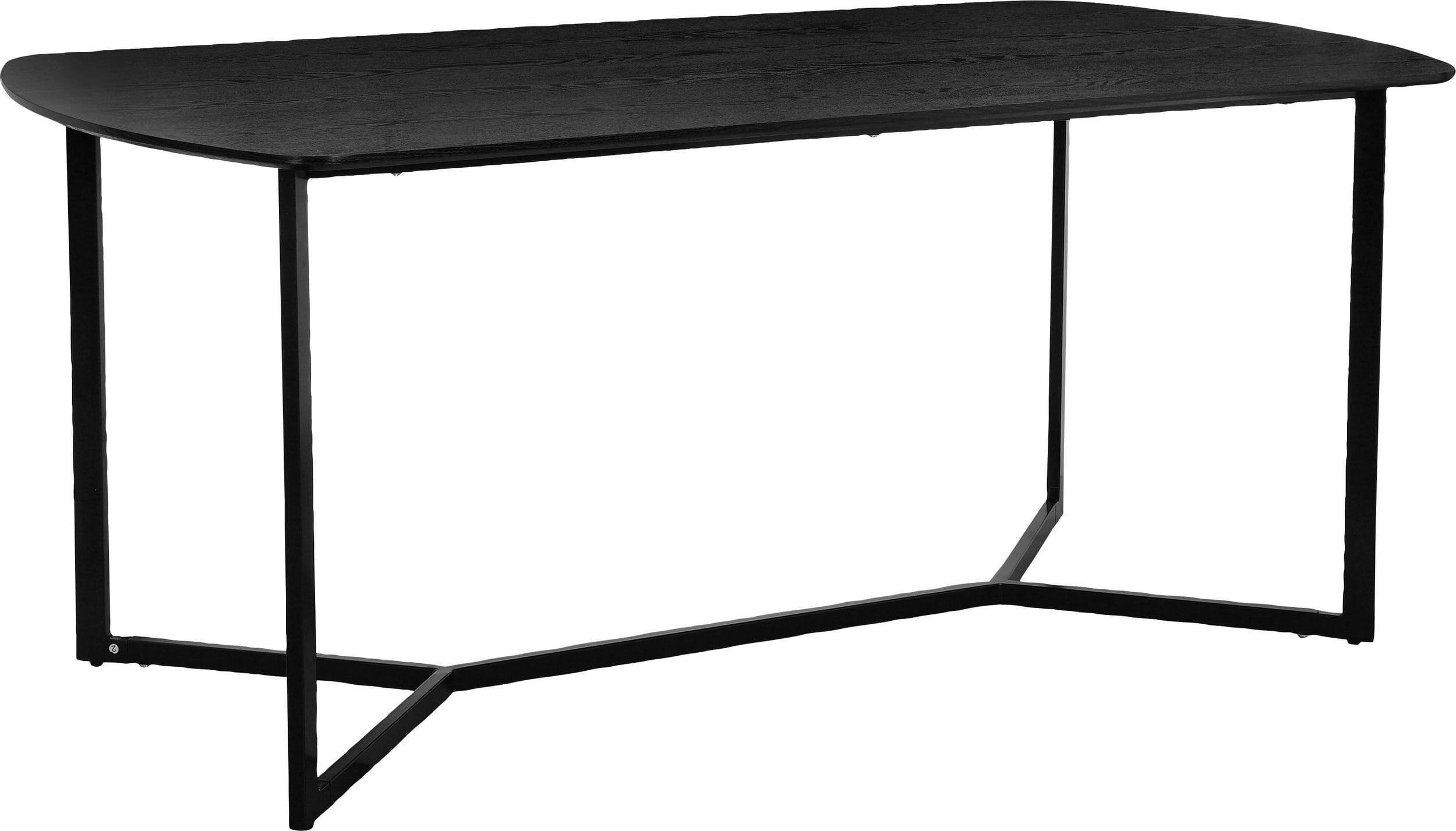 LEAN - Table de salle à manger 180 cm 8 personnes en Noir