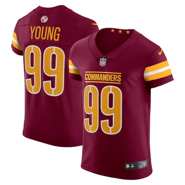 Chase Young Washington Commanders Nike Vapor Elite Jersey - Burgundy/Black/White