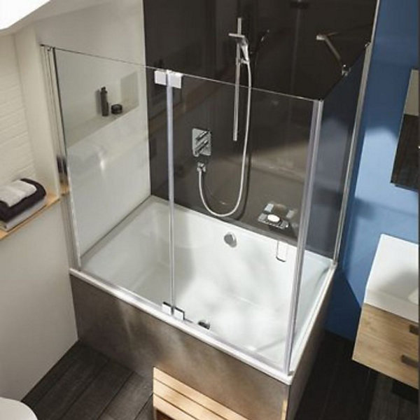 Baignoire bain douche JACOB DELAFON Capsule profonde, 120 x 80 cm   nettoyant