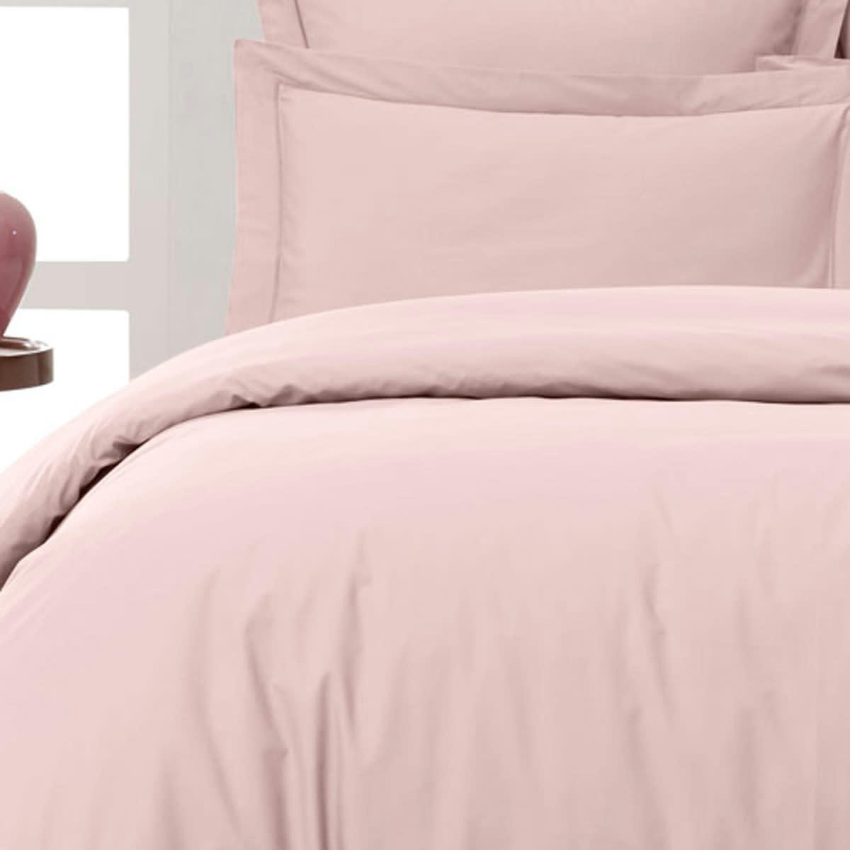 SOFT PERCALE - Housse de couette en percale coton  poudre 260x240 cm