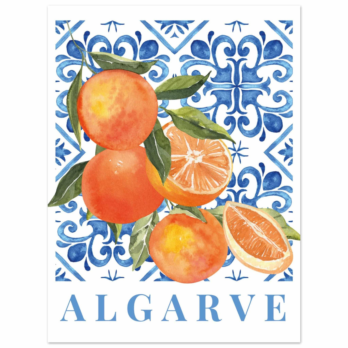 Artfulprints Poster Fruits - Oranges in the Algarve  - 30x40 cm - Meerkleurig