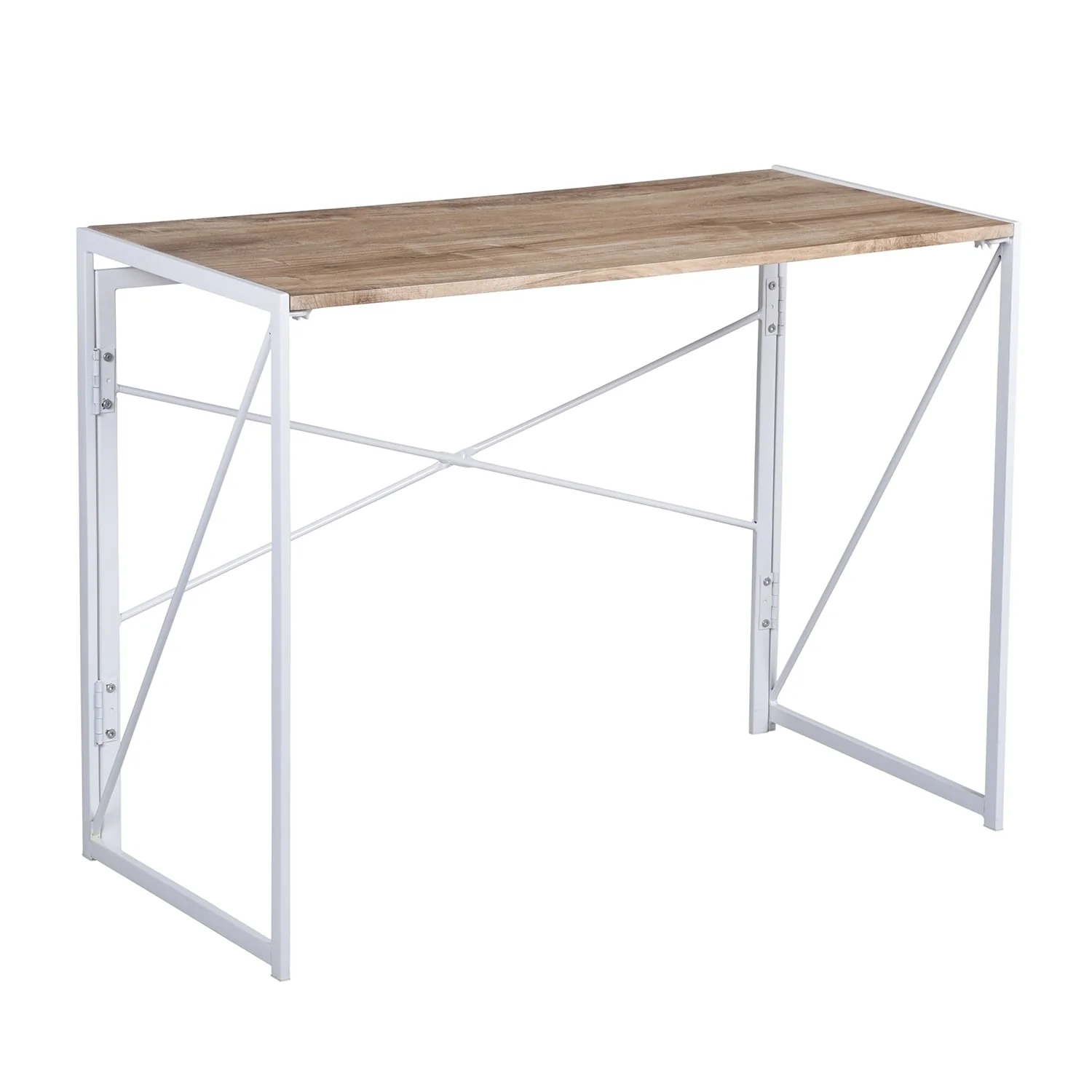 HomyLin 39 Simple Folding Study Writing Desk, No Assembly Required