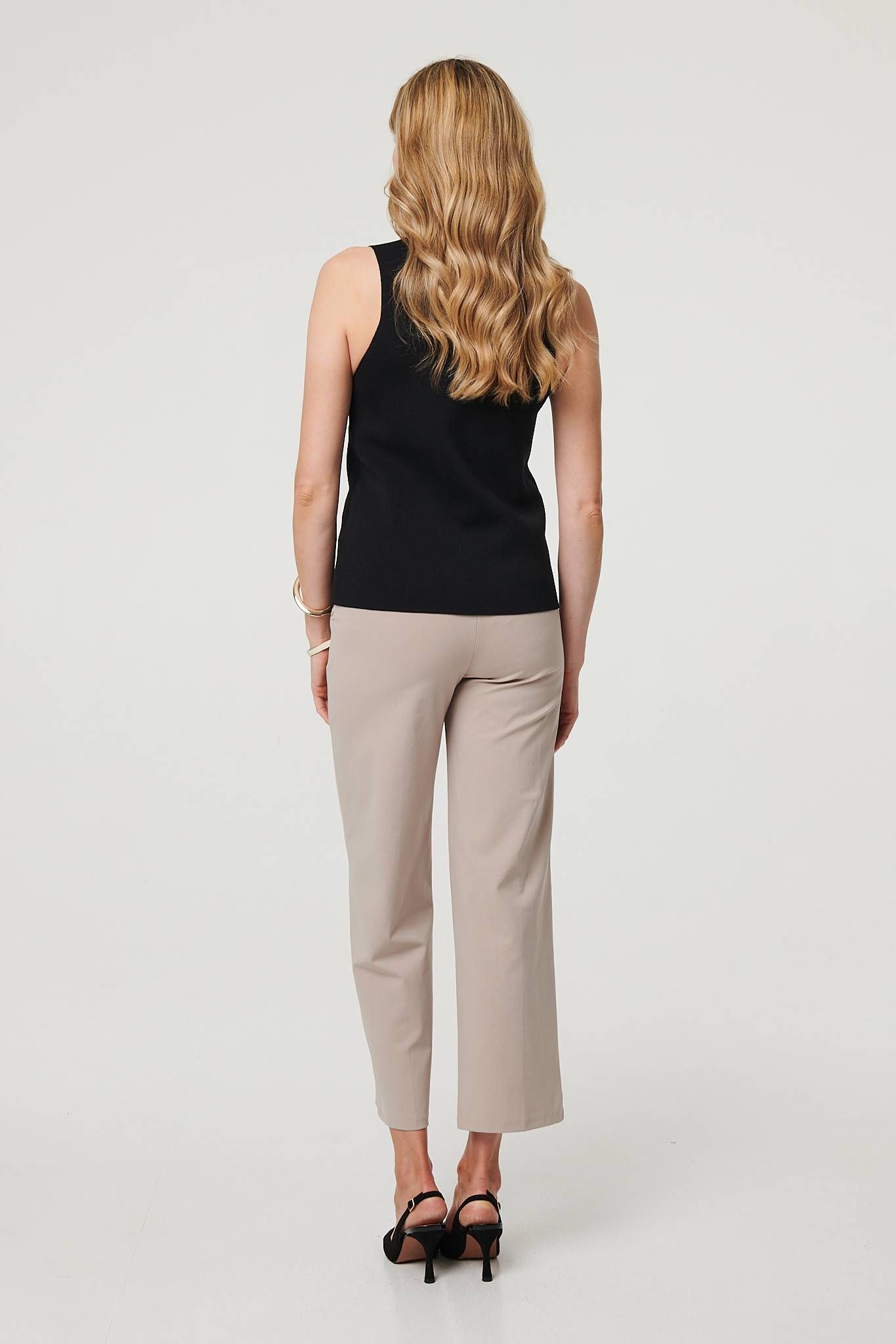 Izabel London Sleeveless Buttoned Waistcoat Top