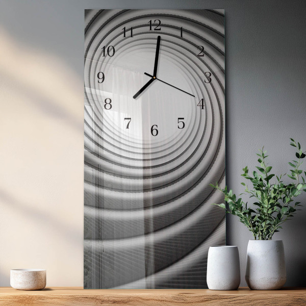 Dekoracyjny zegar 30x60 Wir cichy mechanizm salon