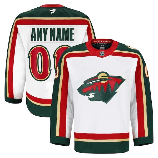 Minnesota Wild  25th Anniversary Authentic Pro Custom Jersey - White/Green