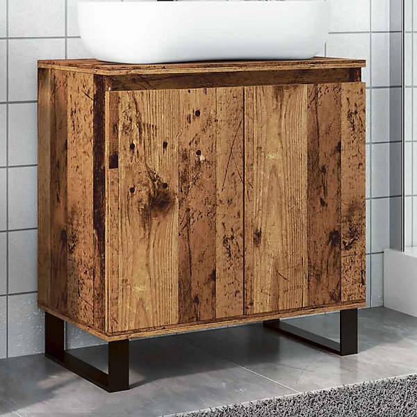 Armoire de salle de bain vieux bois 58x33x60 cm bois ingénierie vidaXL