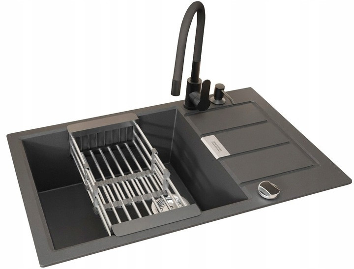 Franke Sirius Sid 2.0 S2D 611-78XL czarny onyx bateria Grado