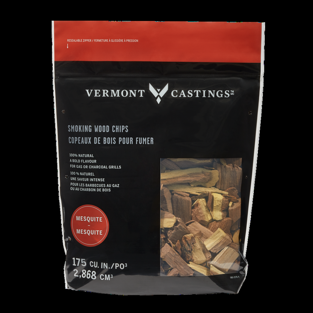 Vermont Castings Mesquite Flavoured 100% Natural Smoking Wood Chips, 2-Lb