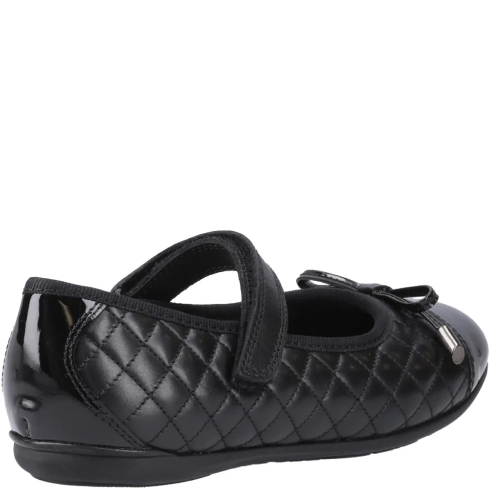 Hush Puppies Lottie Quilt Ballerina Senior School Shoes