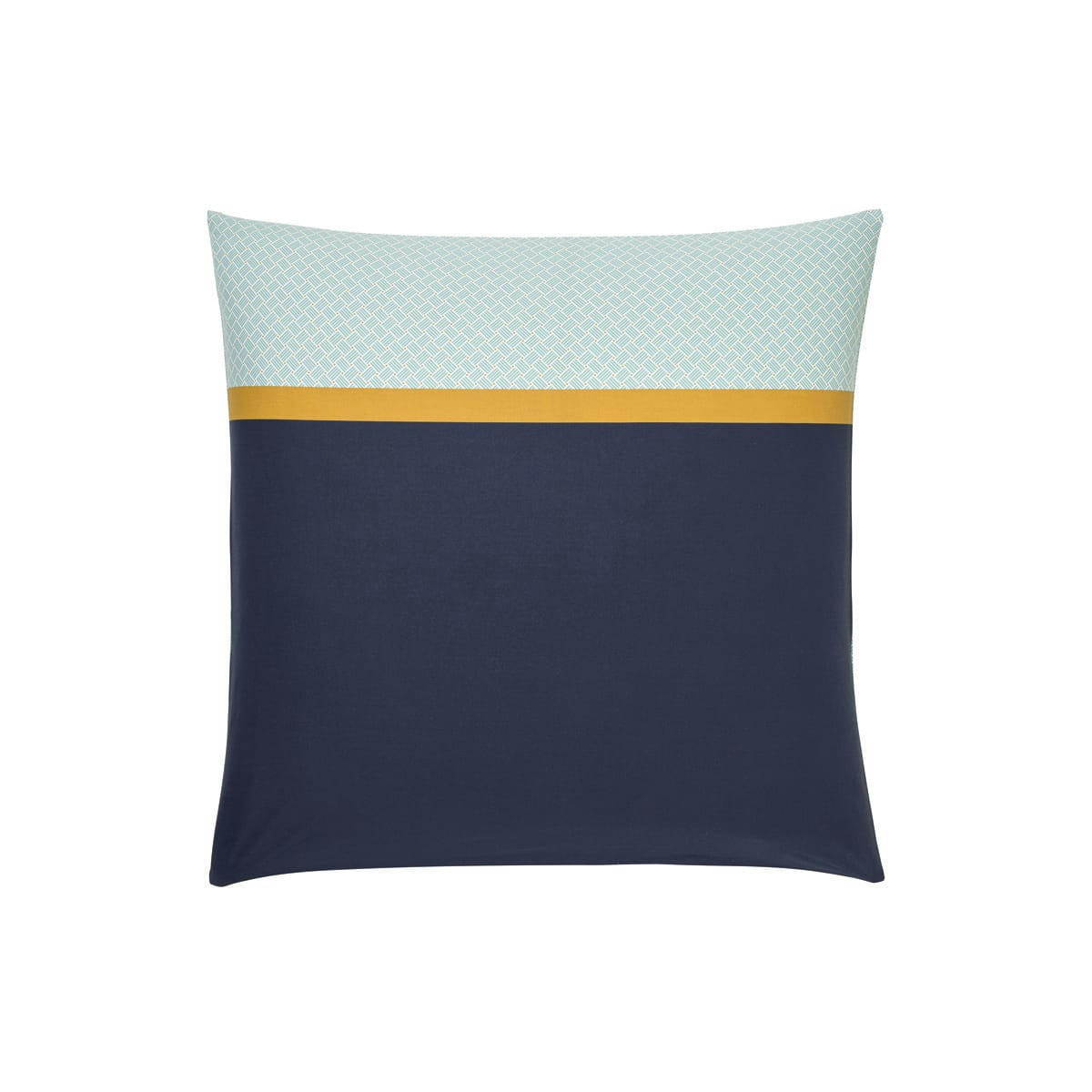 SACHA - Taie d'oreiller imprimée en lyocell vert d'eau 50x70