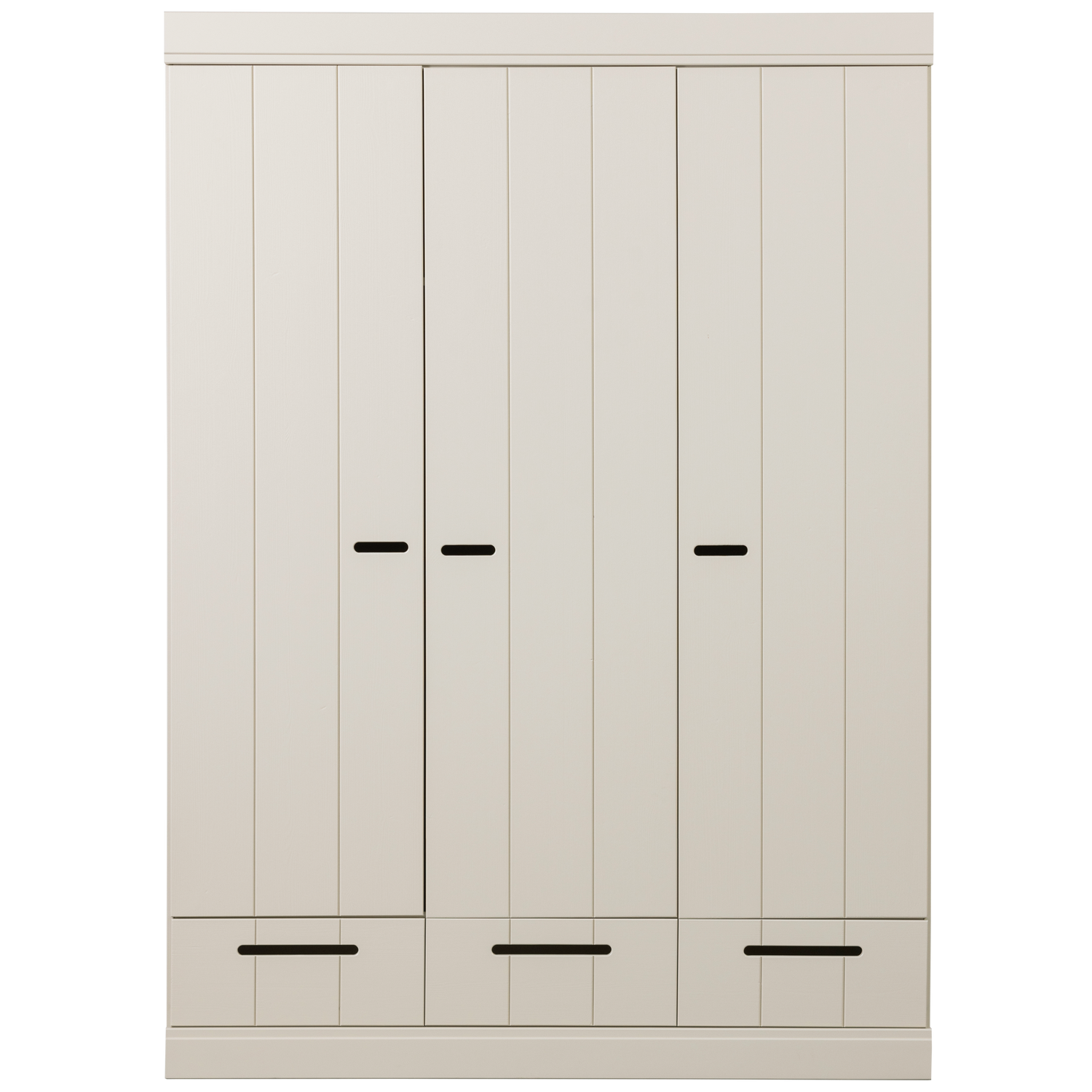 WOOOD kledingkast 3-deurs Connect - Grenen - Dust - 195x140x53