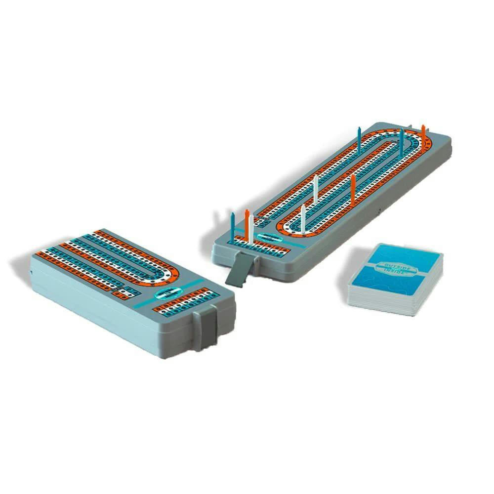 Outside Inside Games Backpack Cribbage Portable Compact Travel Size Game Set w/ Storage Bag