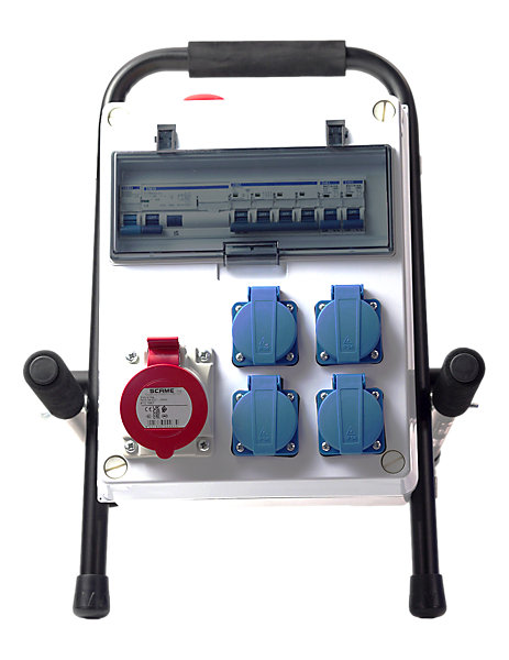 Coffret De Chantier 5 Prises 63a 400v Sur Pied