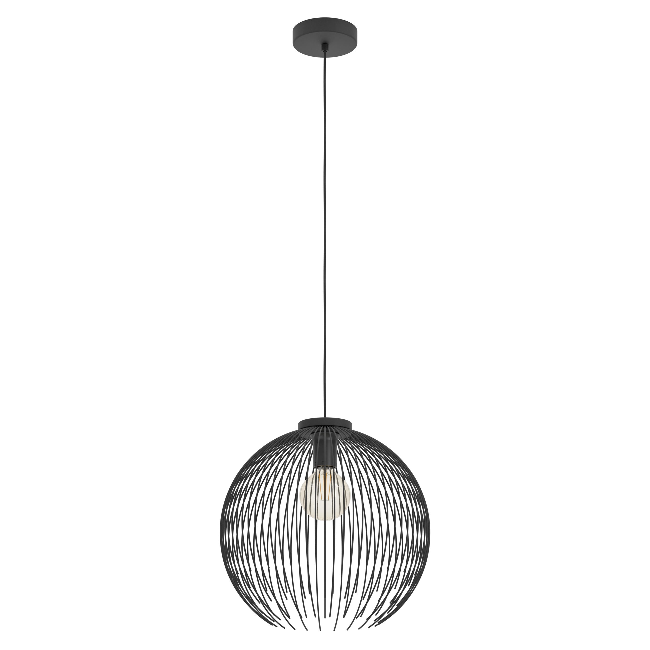 EGLO hanglamp Venezuela - e27 - ø 40 cm - zwart