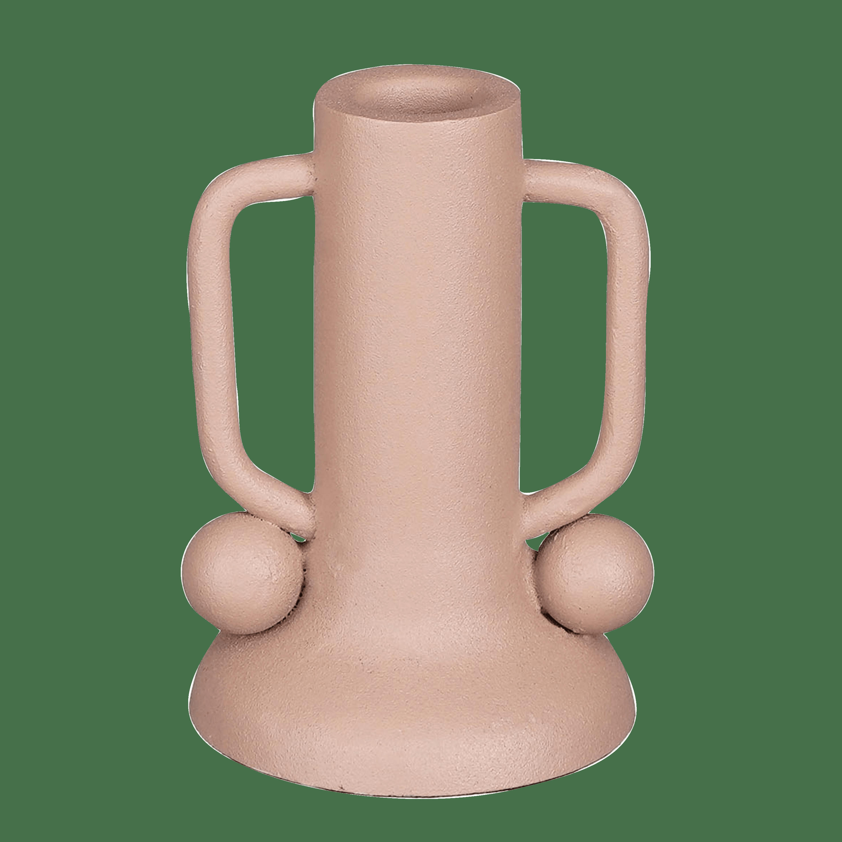 ULA - Bougeoir en métal rose H12