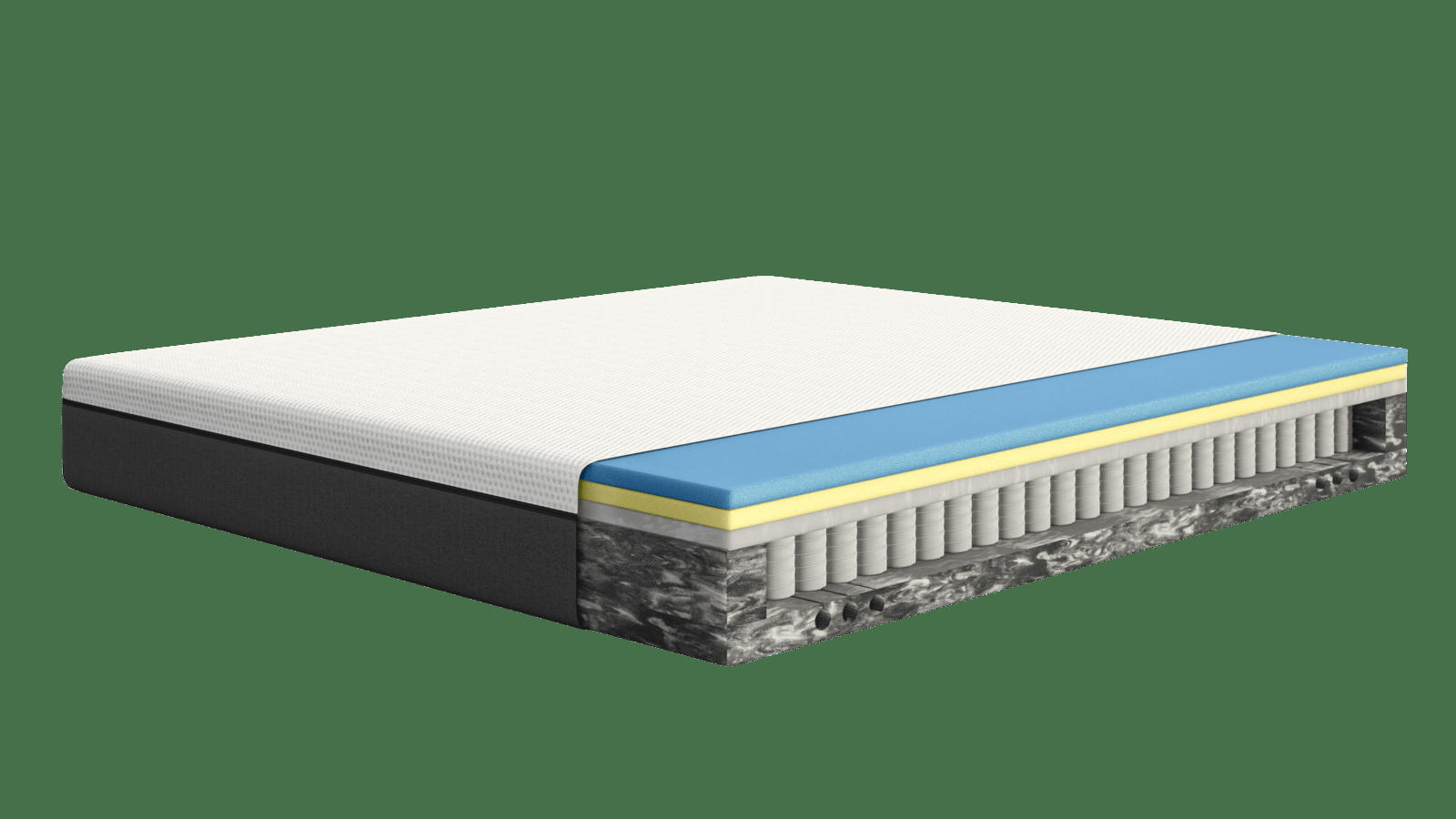 MATELAS HYBRIDE - Matelas Hybride 140x200 - ressorts ensachés et mémoire de forme