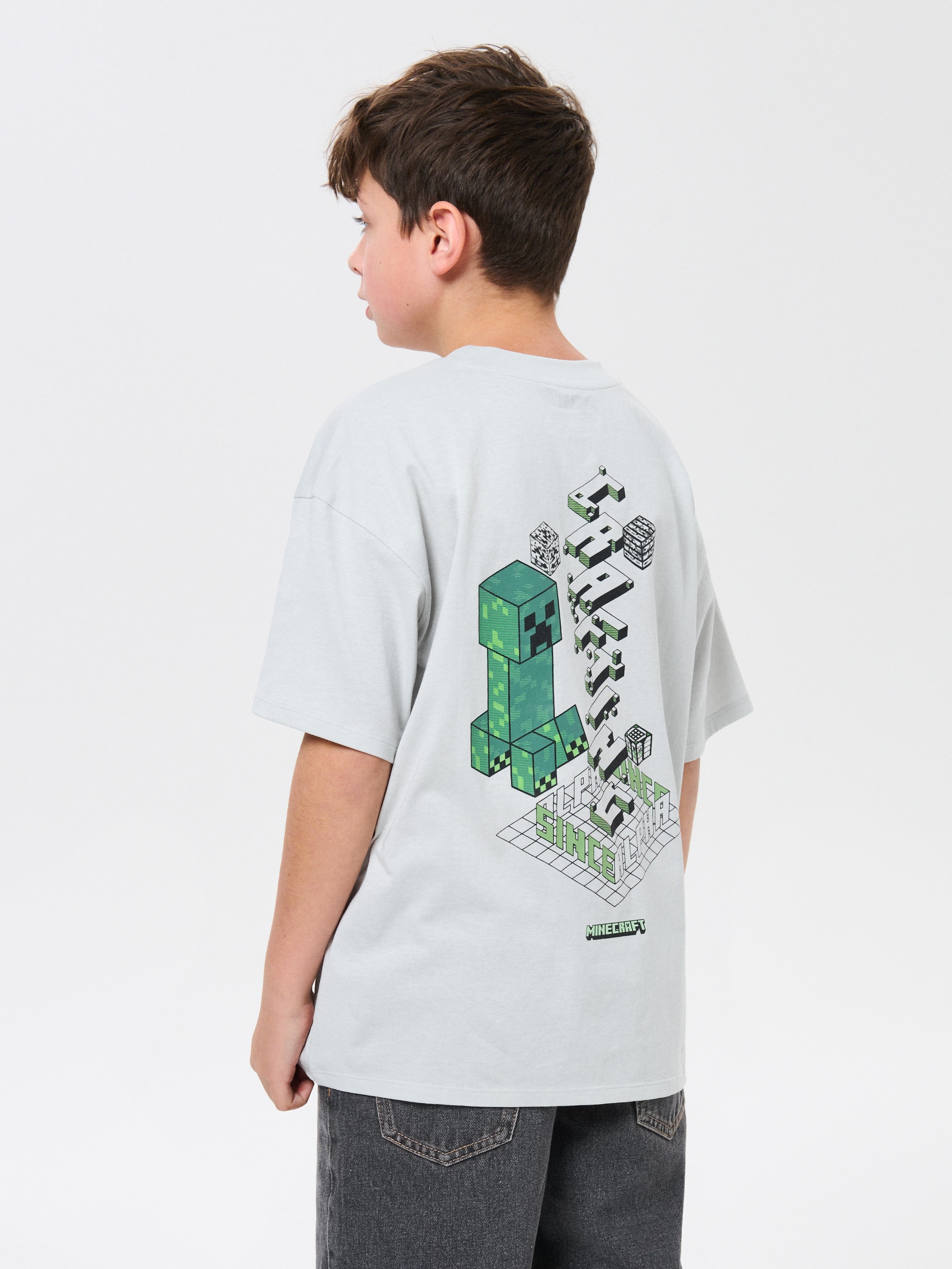 Bawełniana koszulka z nadrukiem Minecraft