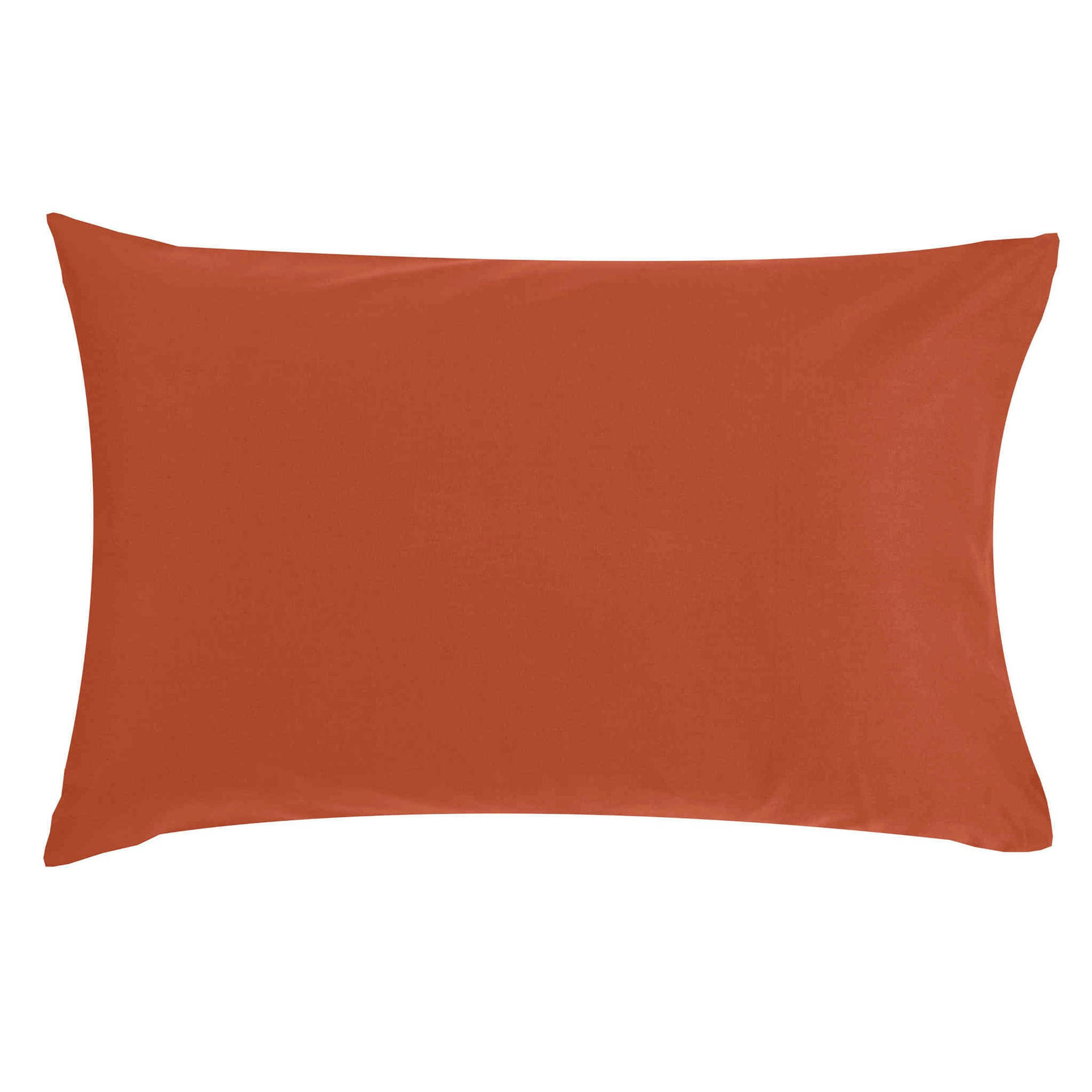 - Taie d'oreiller coton bio rouge 40x60