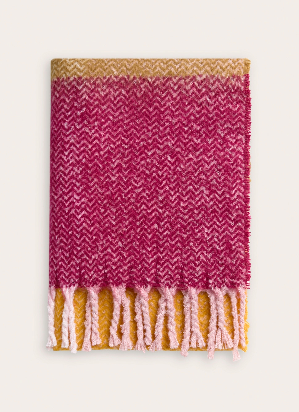 PLAID à CARREAUX EFFET DUVETEUX TORONTO MULTICOLORE