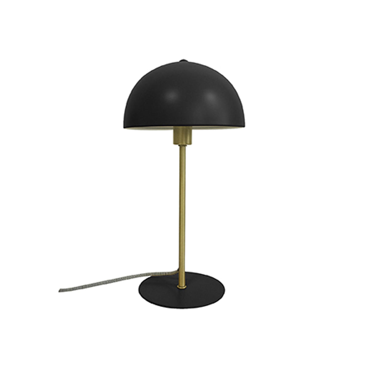 Leitmotiv tafellamp Bonnet - zwart - 20x20x39cm - Paddenstoellamp