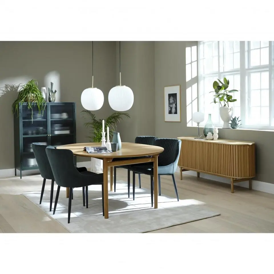 Nordic Home - Milly eetkamerstoel velvet - groen