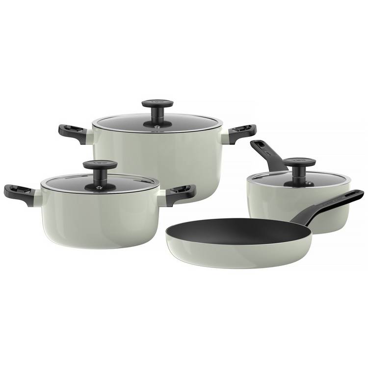 BergHOFF 4 Piece Glints Cookware Set - Sage Green