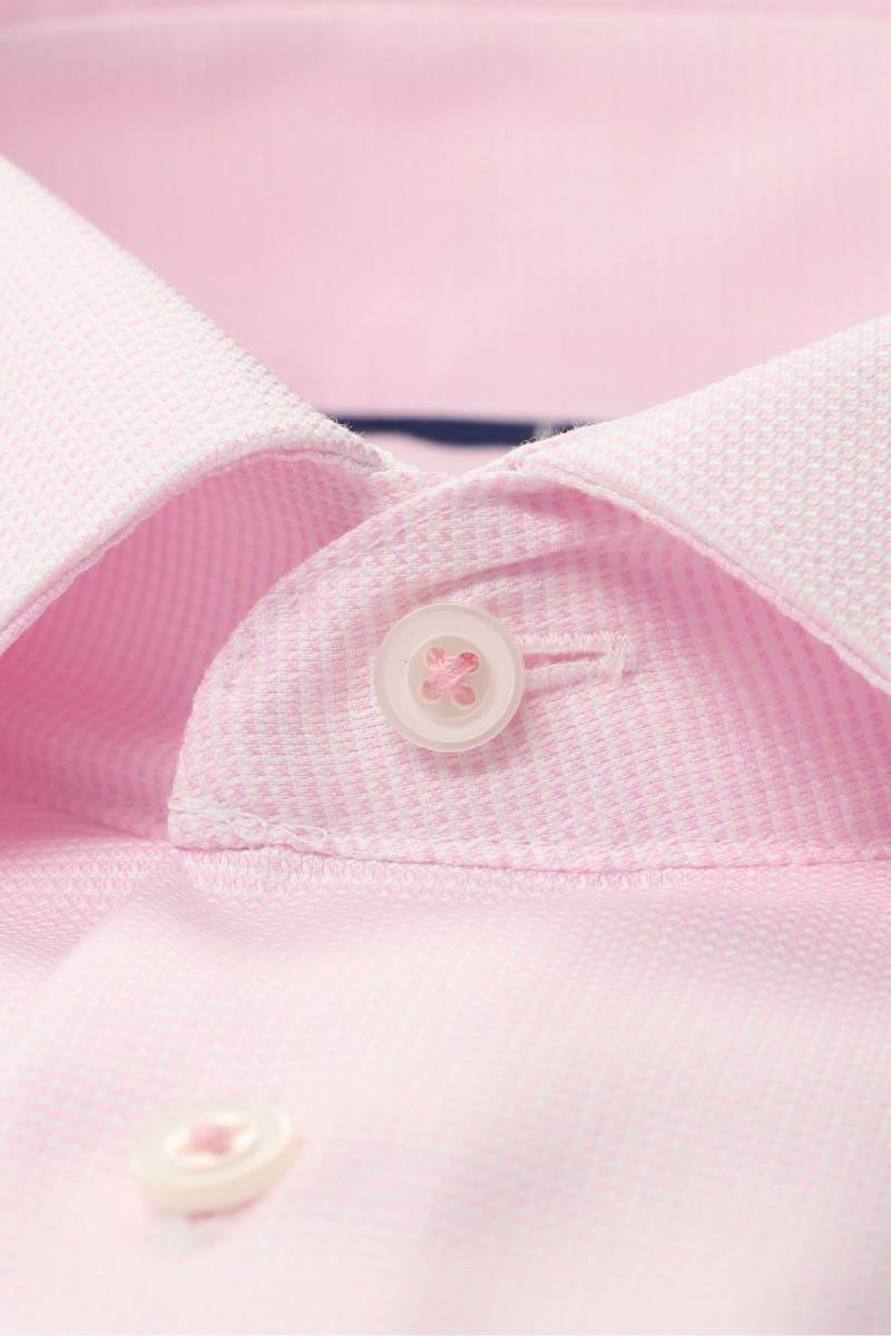 ETERNA Modern Fit Hemd rosa, Strukturiert