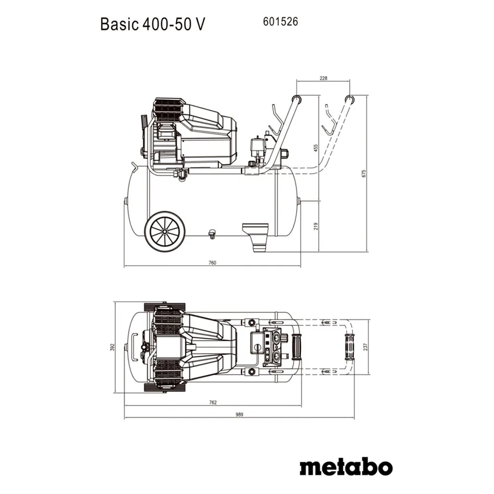Metabo 400-50 V air compressor