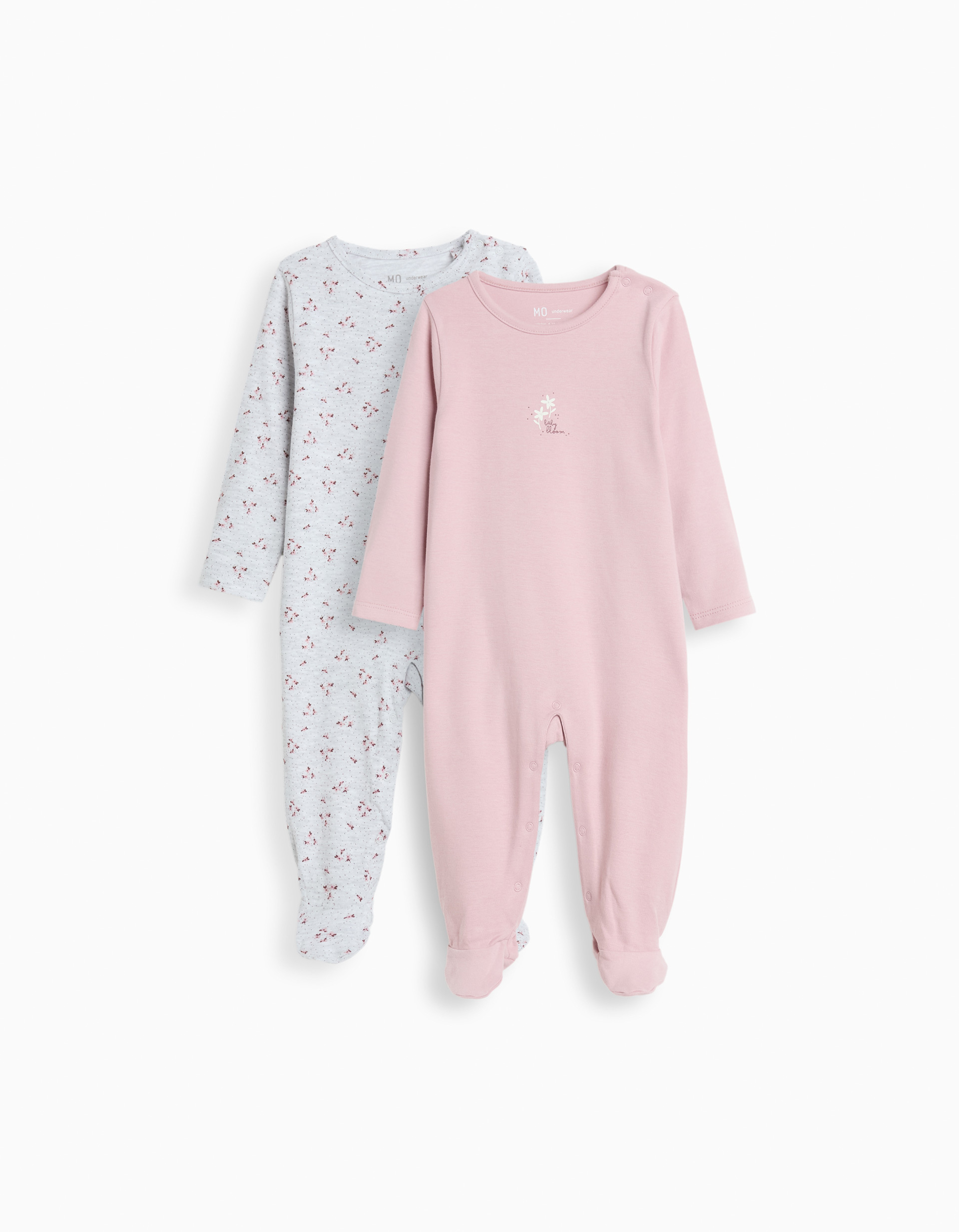 Pack 2 Babygrows, Recém-Nascido, Lil&aacute;s Claro