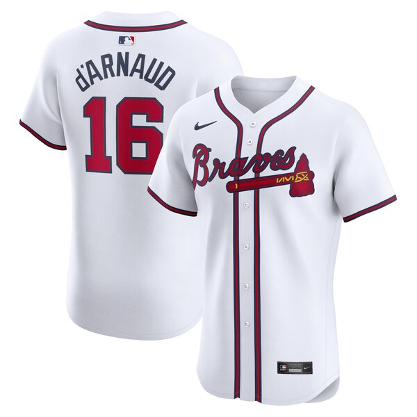 Travis d'Arnaud Atlanta Braves Nike Home Elite Player Jersey - White