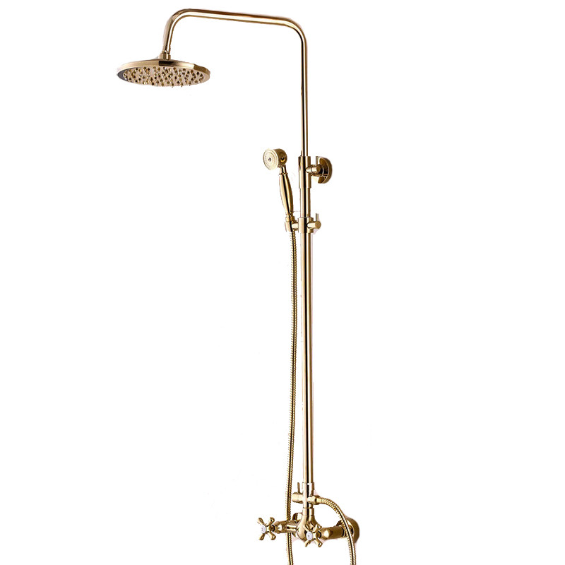 Bateria prysznicowa retro HYPNOS złota