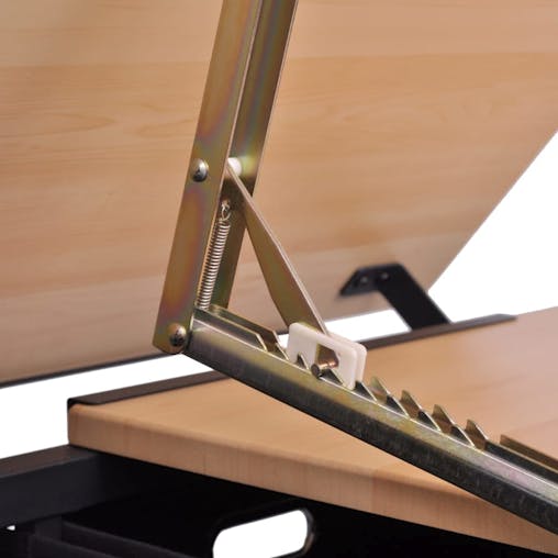 NNEVL Two Drawers Tiltable Tabletop Drawing Table with Stool