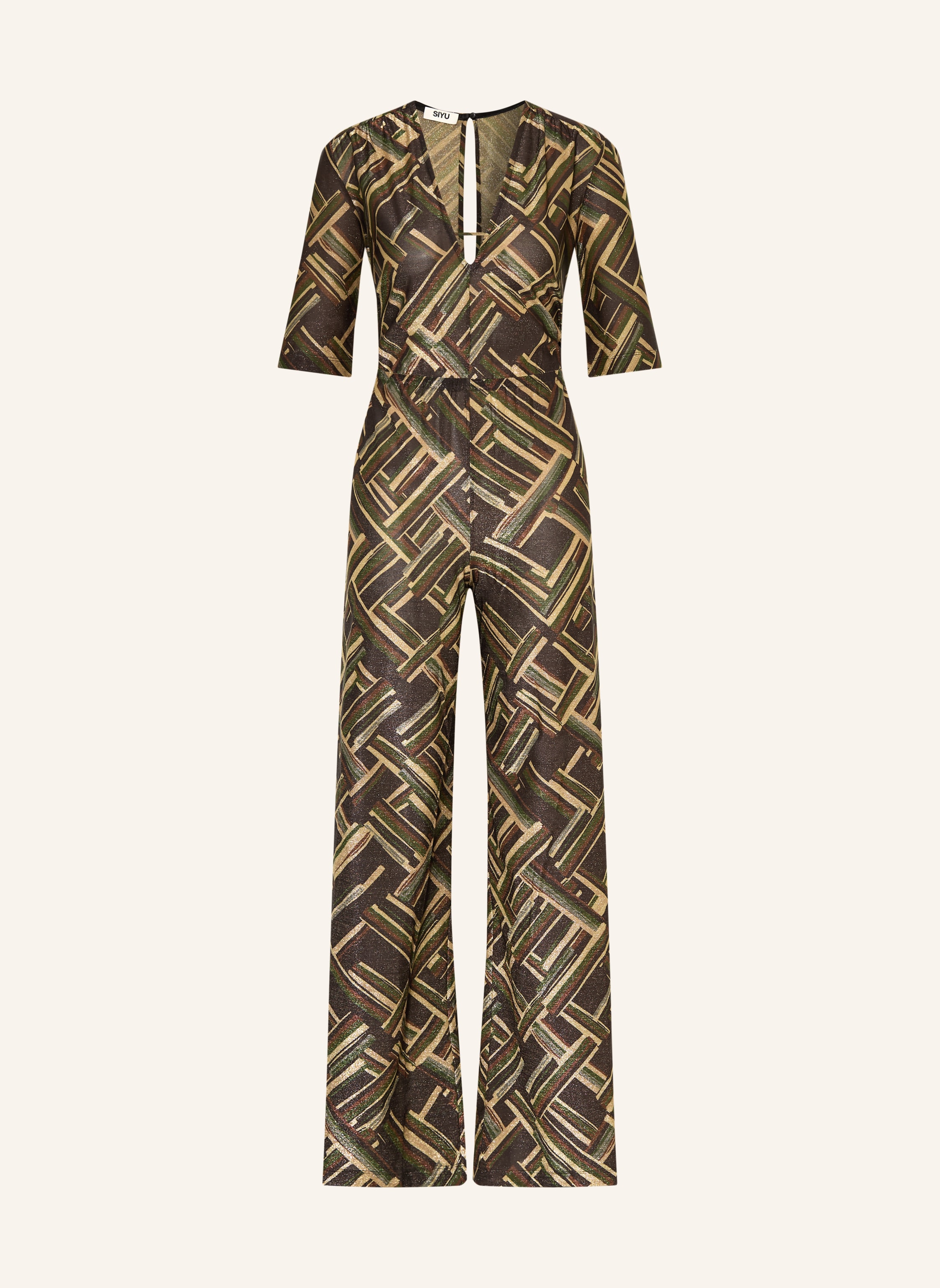 SIYU Jumpsuit mit Glitzergarn