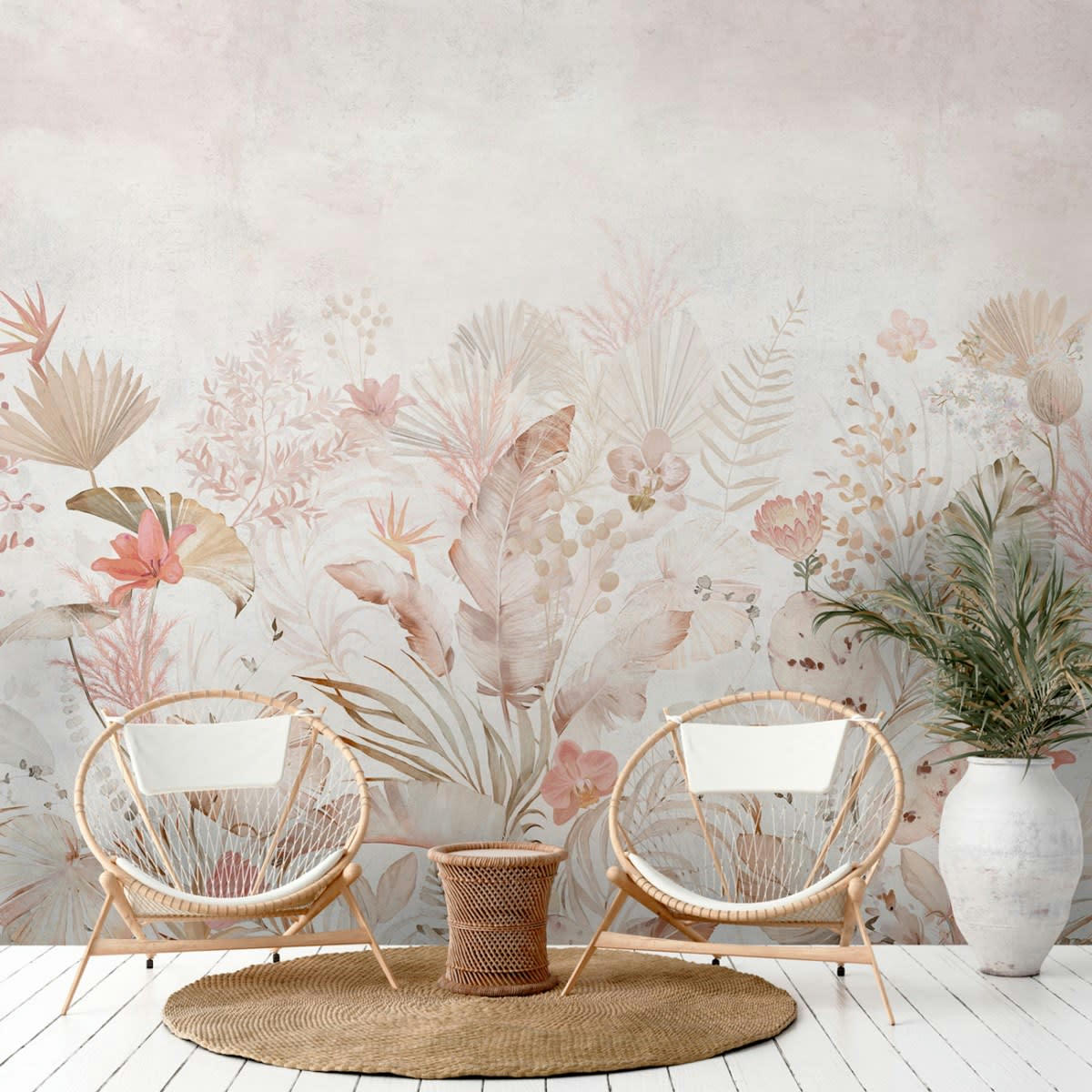 PAMPHILIA - Papier peint panoramique motif imprimé Multicolore 288x280cm