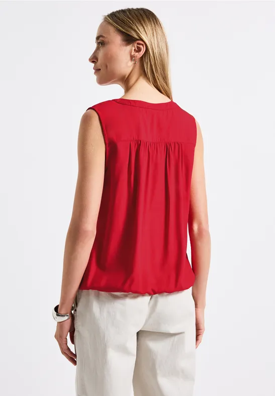 Blusentop in Unifarbe