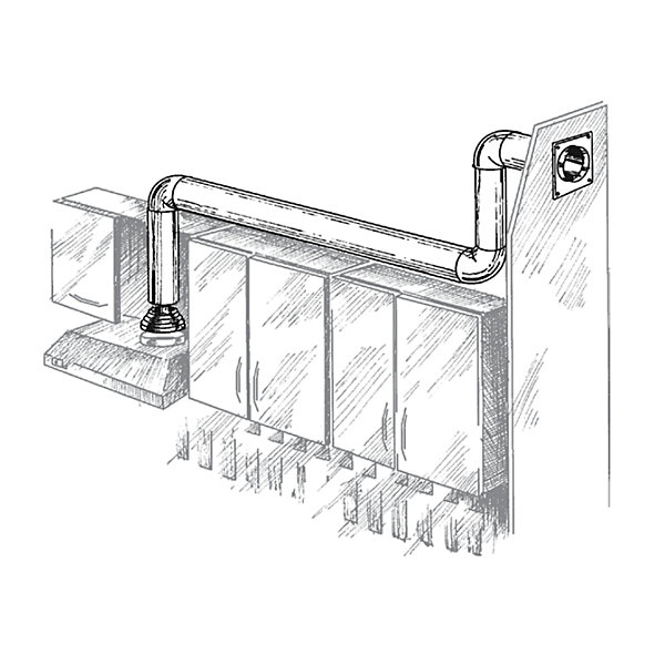 Conduit rigide VMC circulaire PVC blanc longueur 1 mètre BLAUPLAST - Diamètre (mm) 100