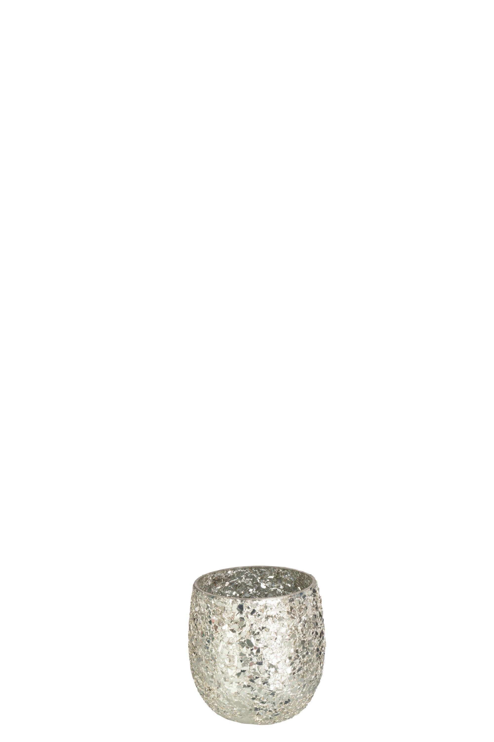 J-Line kaarshouder Glinstering - glas - goud - small