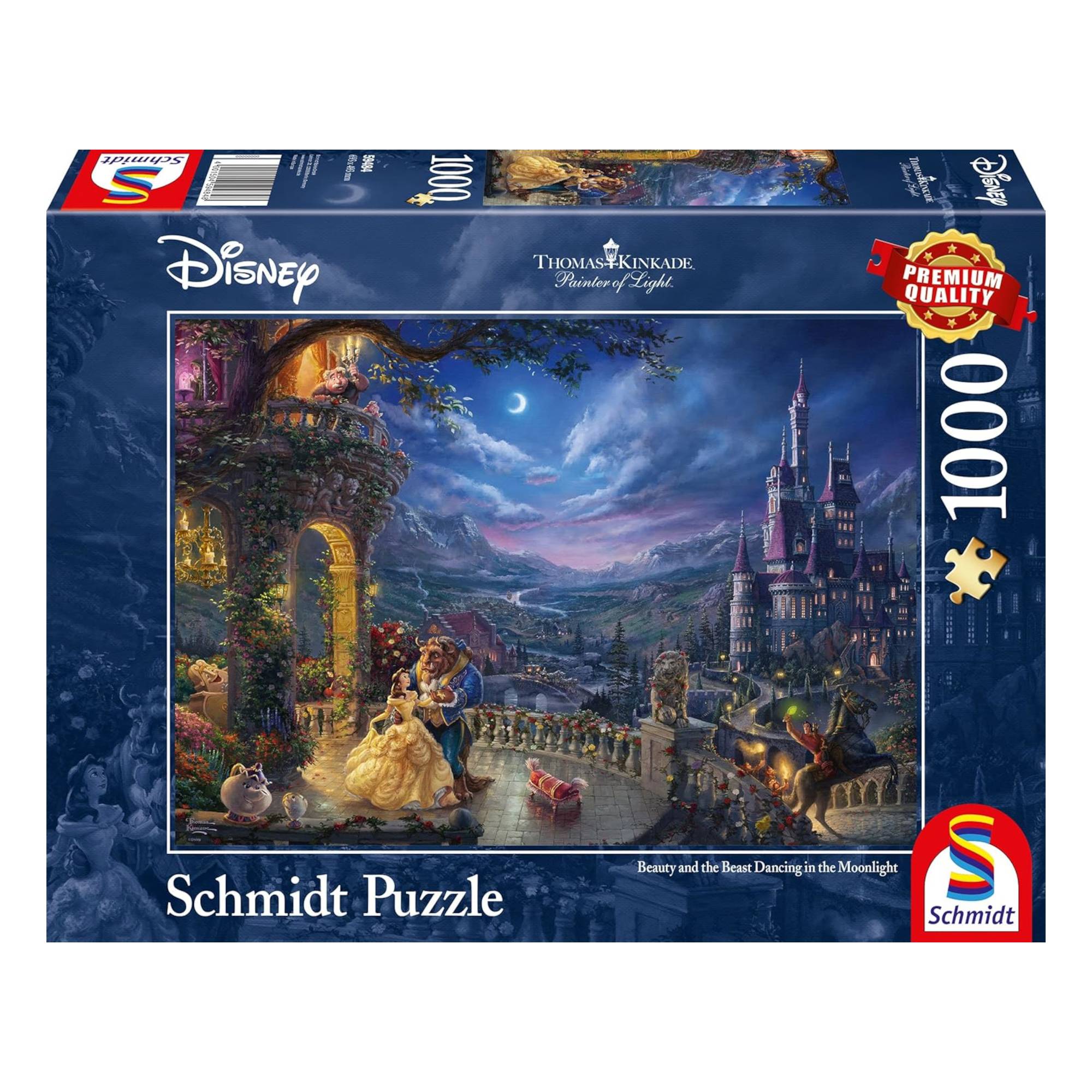 Schmidt Thomas Kinkade Disney Beauty and the Beast Jigsaw Puzzle 1000 Pieces
