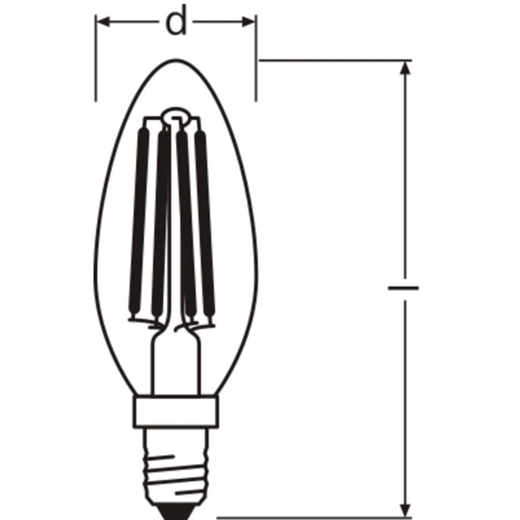 LED-Lampe »LED Retrofit CLASSIC B«, 4 W, 240 V