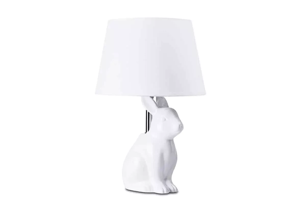 KONSIMO LEPUS Lampa stołowa królik kolor biały