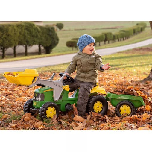 John Deere Rolly Kid Classic Classic Tractor with Trailer & Loader - 2.5 - 5y