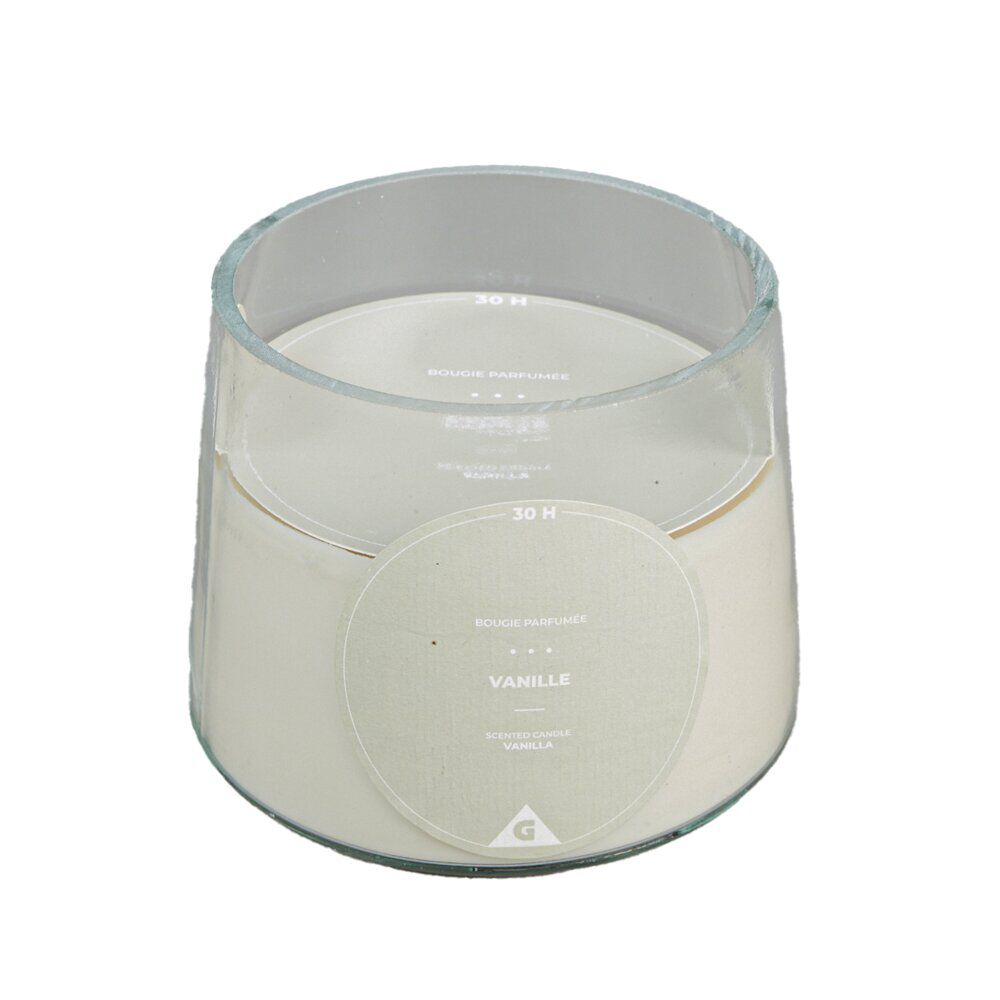 Bougie parfumée dans verre senteur vanille 30H