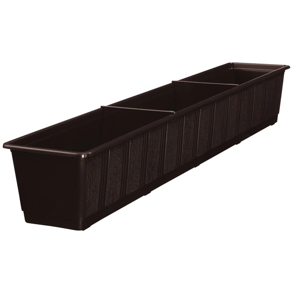 Blumenkasten »Standard«, Polypropylen (PP), braun, rechteckig