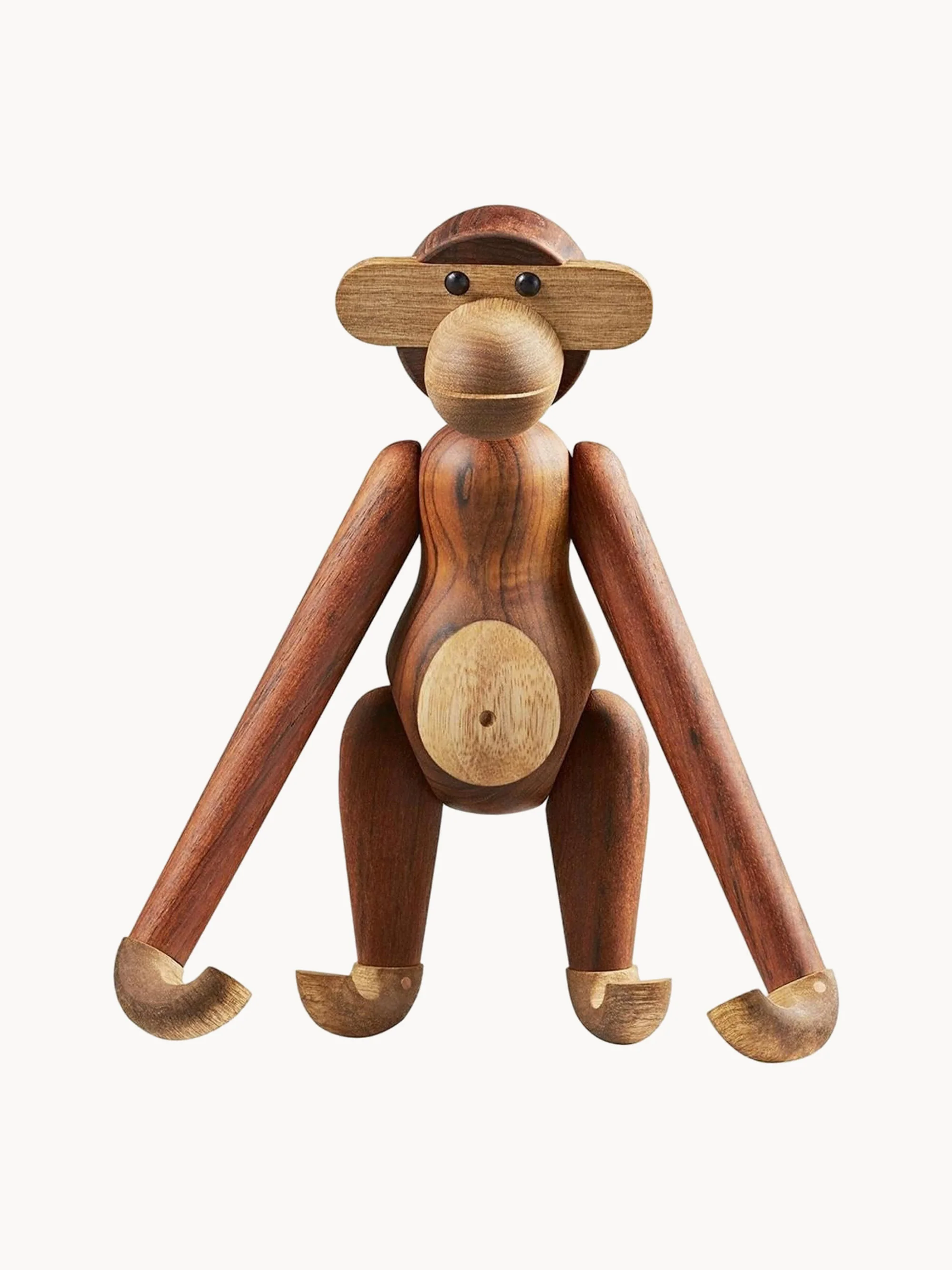Handgefertigtes Deko-Objekt Monkey aus Teakholz