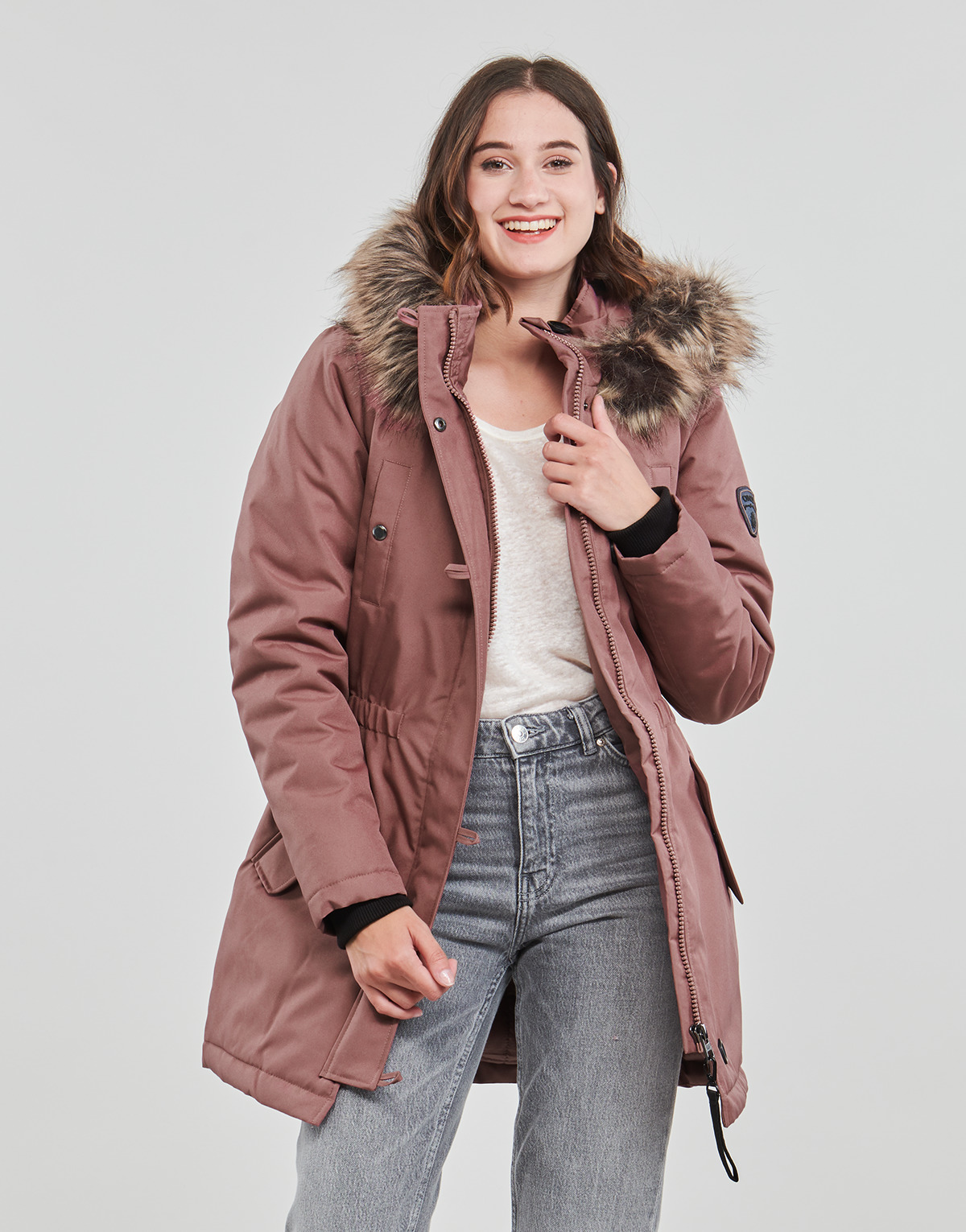 Only - ONLIRIS FUR WINTER PARKA CC OTW - Old / Pink