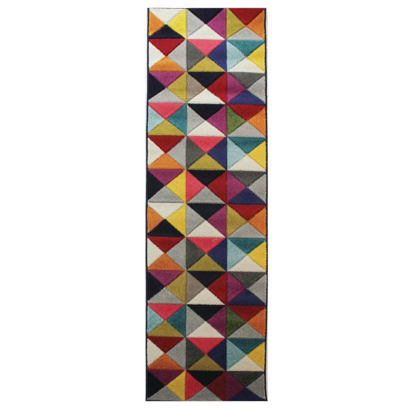 SAMBA - Tapis couloir entrée Design Multicolore 66 x 230